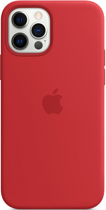 Чехол Apple для iPhone 12 Pro Max Silicone Case with MagSafe (красный)